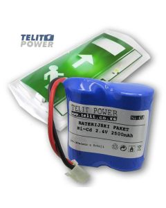 TELIT POWER Baterija NiCd 2.4V 2500mAh za Panik lampu
