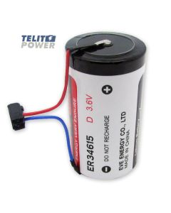 TELIT POWER Baterija Litijum ER34615 sa konektorom za toplotna merila TE Siemens 2WR5 3.6V 1