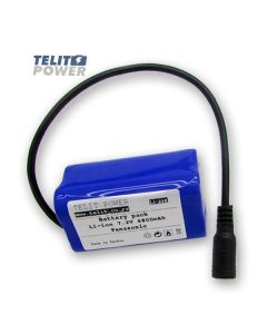 TELIT POWER Zaštićena Li-Ion baterija za svetlo električnog bicikla 7.4V 6800mAh sa NCR18650