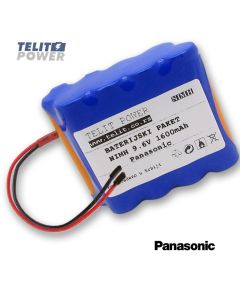 TELIT POWER Cardioline AR600 NiMH paket 9,6 V 1600 mAh Panasonic