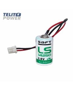 SAFT Litijumska PLC baterija 1/2AA 3.6V 1200mAh LS14250 SAFT za PLC DVP-SX