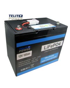 TELIT POWER Akumulator sa Bluetooth konekcijom 12V 105Ah TPB-LFP12105 LiFePO4 Telit Power