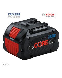 TELIT POWER Bosch ProCORE 18V 8.0Ah Li-ion baterija – Maksimalna snaga za profesionalni alat