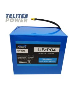 TELIT POWER LiFePO4 baterijski paket 60V 15Ah sa BMS 40A, Bluetooth i XT60 konektorom