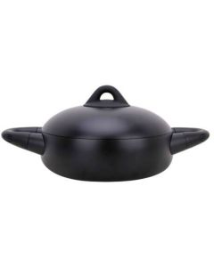 TEXELL Šerpa plitka Black magic sa poklopcem 24 x 7 cm