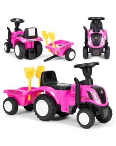 ECO TOYS Traktor sa prikolicom za decu, roze - 658T PINK