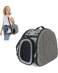 BOLZZ Transportna torba za kucne ljubimce lux dark gray