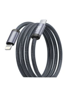 TRANYOO Kabl T-P22, USB-C na Lightning, 36W, 1m (ojačani), crna - 1920009