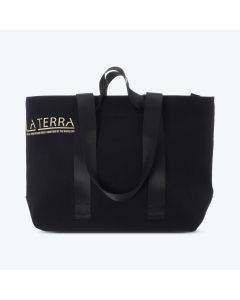 LA TERRA large canvas beach shopper