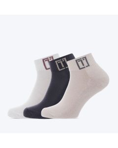 LA TERRA Čarape quarter neutral multicolor 3pc U