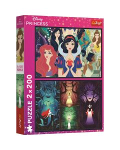 TREFL Puzzle Šarmantne princeze Disney - 2x200 delova - 103563-13317