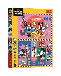 TREFL Puzzle Disney Vreme sa prijateljima - 2x200 delova - 103564-13319