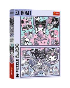 TREFL Puzzle Nestašluci Kuromi - 2x200 delova - 103566-13345