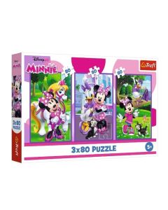 TREFL Puzzle Minnie and friends - 3x80 delova - 102894-T34889