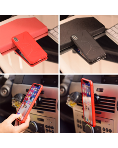 Maska za Samsung A8 Plus/ A730 (2018) Triangle magnet crna - 028261