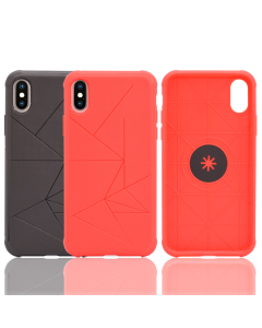 Maska za Samsung J7/ J730 (2017) (EU Verzija) Triangle magnet crvena - 025314