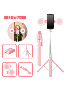 Tripod sa LED rasvetom A12 pink - 214942