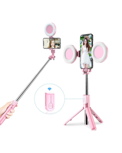 Tripod sa LED rasvetom R12 pink - 92207