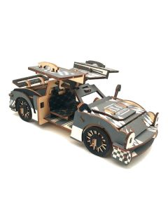 3d drvena slagalica - Trkački automobil - 50-1-1