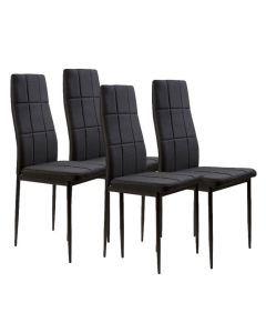 MODERNHOME Trpezarijske stolice set 4 kom tami black - DC860-4 BLACK
