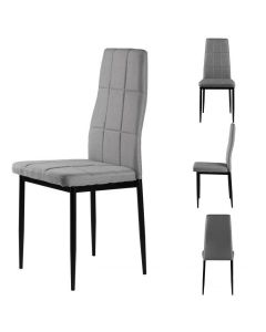 MODERNHOME Trpezarijske stolice set 4 kom tami light gray - DC860-4 LG