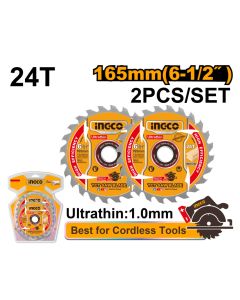 Set lista testere za drvo TSB1653 165 mm 24T SUPER INGCO