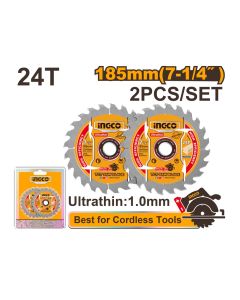 Set lista testere za drvo TSB1853 185 mm 24T SUPER INGCO