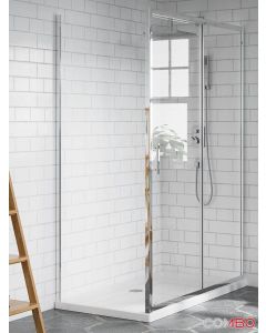 Quartz Tuš kabina Atlantis Ker 120x90x200cm 6mm providno staklo, srebrni ram - 12297-AT90200