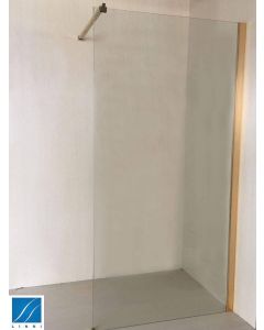 Linni Tuš paravan walk-in Elegance Gold 90x200cm 8mm providno staklo, zlatni profil - 9742