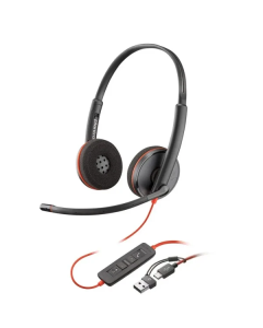 Slušalice sa mikrofonom Poly Blackwire 3220 HP 8X228AA USB-C+ USB-C/A adapter