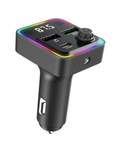 FM Transmiter i punjač Kettz Floyd Bluetooth/2xUSB QC3.0/Type-C PD30W/LED