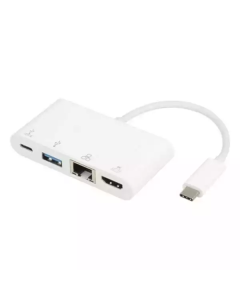 E-Green Adapter USB 3.1 Tip C(M) - HDMI+USB 3.0+Tip C+RJ45(F)