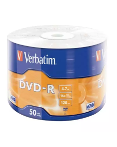 DVD-R Verbatim 16x 1/50 MATT SILVER AZO/WRAP
