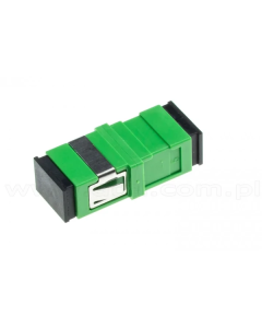 SC-APC / SC-APC singlemode simplex fiber adapter, APC (angle-polished connectors)
