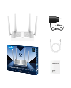 Wireless Mesh Router Cudy WR3000E/WiFi 6/AX3000/EXT4x5dBi/1WAN/4LAN/repeater/AP/MU-MIMO