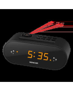 FM radio alarm sa projektorom vremena SENCOR SRC 3100 B crni