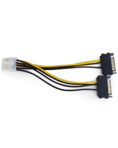Naponski kabl 2xSata-8 pin-a za PCIe E-Green