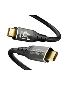 Kabl USB  E-Green USB4 V2.0 USB C-CM/M Thunderbolt 5/4, 80Gbps/PD 16K@60Hz 8K@120Hz, 2m, crna