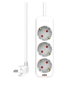 Produžni kabl 3 utičnice 1.4m Max MPS-103-1.4M Beli