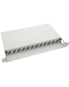 Fiber optički patch panel 19/1U sa 12 duplex slotova za SC duplex/LC quad adaptere