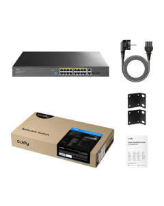Svič 10/100/1000 16-port Cudy GS1018PS2/16 PoE+/2x Uplink/2x SFP/200W