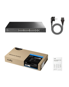 Svič 10/100/1000 26-port Cudy GS1028ES2 Light Managed PoE+ sa 2x combo porta