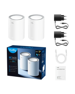 Whole Home Wi-Fi 7 Mesh System Cudy M3600/BE3600 Dual Band(2-Pack)