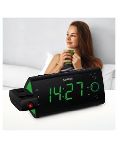 Digitalni sat sa alarmom SENCOR SRC 330 GN zeleni