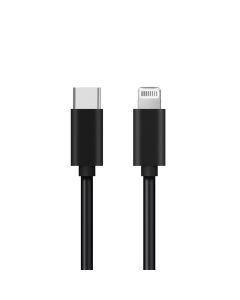USB data kabl PD za iPhone Type C na Lightning 3A, crna 1m - U1955