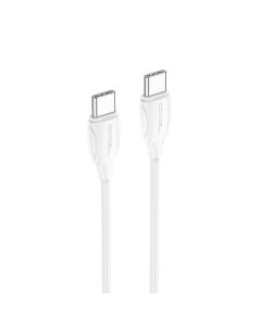 COMICELL USB data kabl Superior CO-BX19 Fast 60W 3A Type C na Type C 1m, bela - U2003