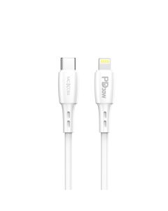 MOXOM USB data kabal MX-CB132 PD 30W Type-C na lightning 1m, bela
