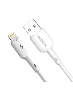 MOXOM USB data kabl MX-CB183 3A lightning 1m, bela - U2058
