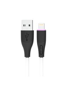MOXOM USB data kabl MX-CB169 3A Lightning 1m, bela - U2060