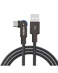 MOXOM USB data kabl MX-CB210 180 Rotation 3A Type C 1.2m, crna - U2072